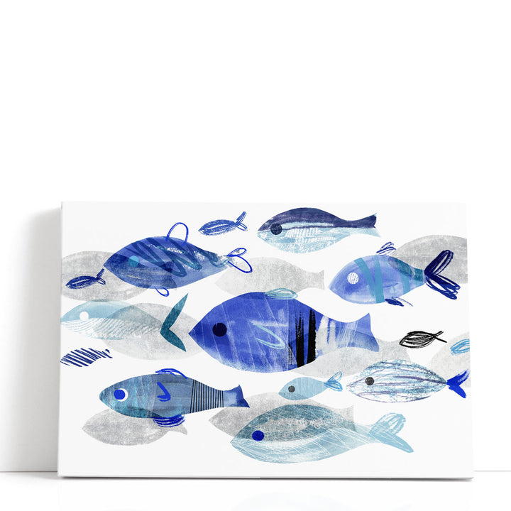 Fish Parade II - Canvas Print Wall Art