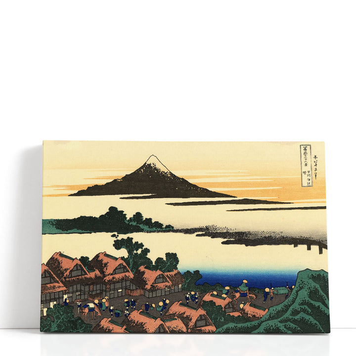 Dawn at Isawa in the Kai Province - Canvas Print Wall Art