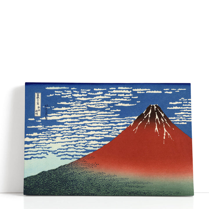 Fine Wind, Clear Morning (Red Fuji) 1830-32 - Canvas Print Wall Art