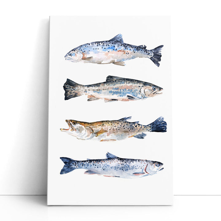 Stacked Trout II - Canvas Print Wall Art