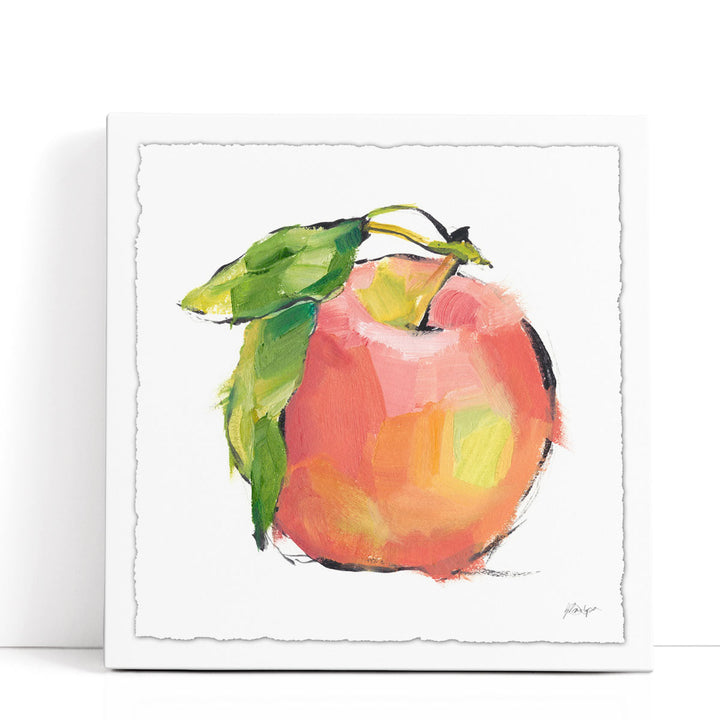 fruit wall art – glossy red apple
