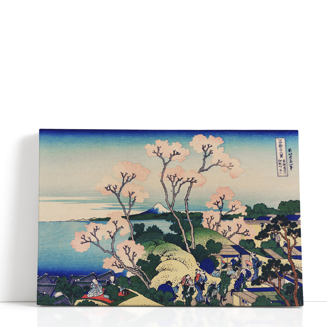 Goten-yama-hill, Shinagawa on the Tokaido (Tokaido Shinagawa Goten-yama no Fuji) - Canvas Print Wall Art