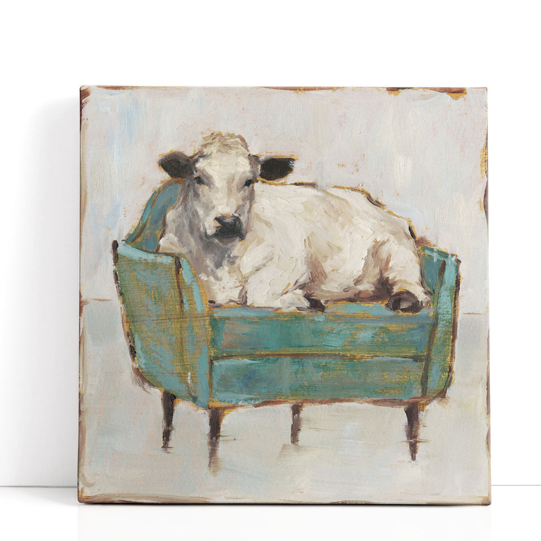 Moo-ving In I - Canvas Print Wall Art