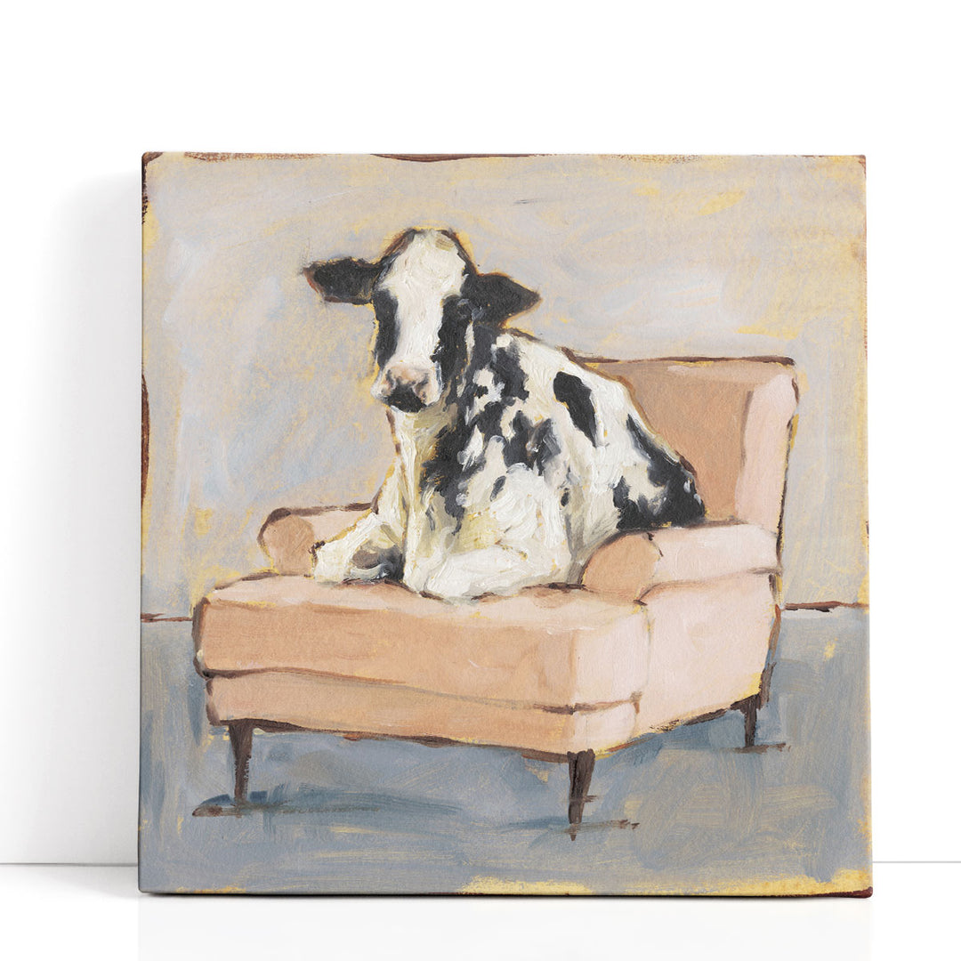 Moo-ving In II - Canvas Print Wall Art