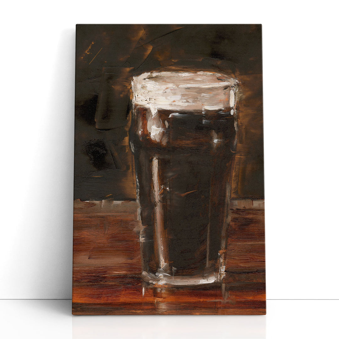brown wall art – liquor glass still life