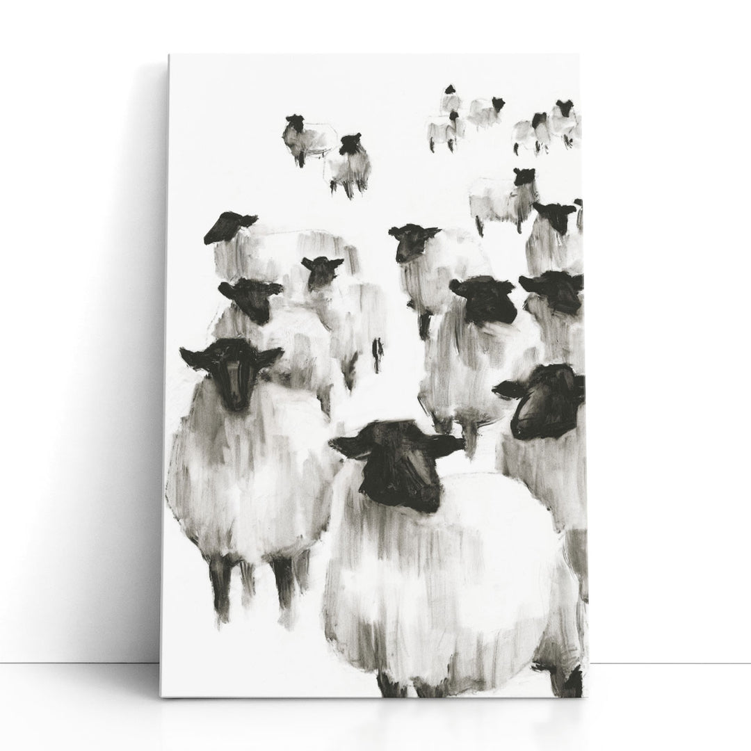 Counting Sheep I - Canvas Print Wall Art