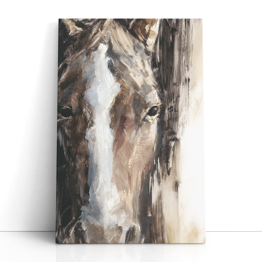 Cropped Equine Study II - Canvas Print Wall Art