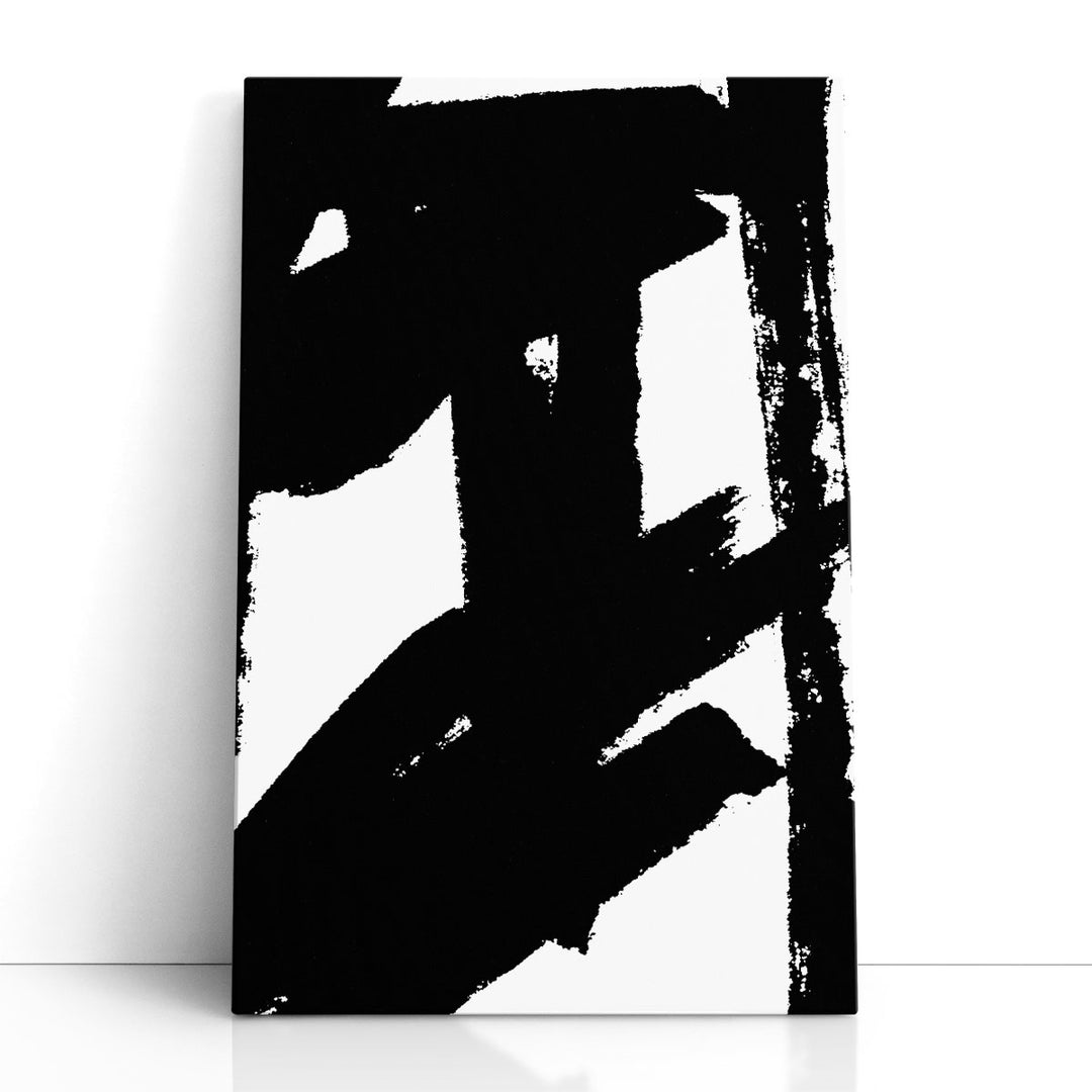 Dynamic Expression II Black and White - Canvas Print Wall Art