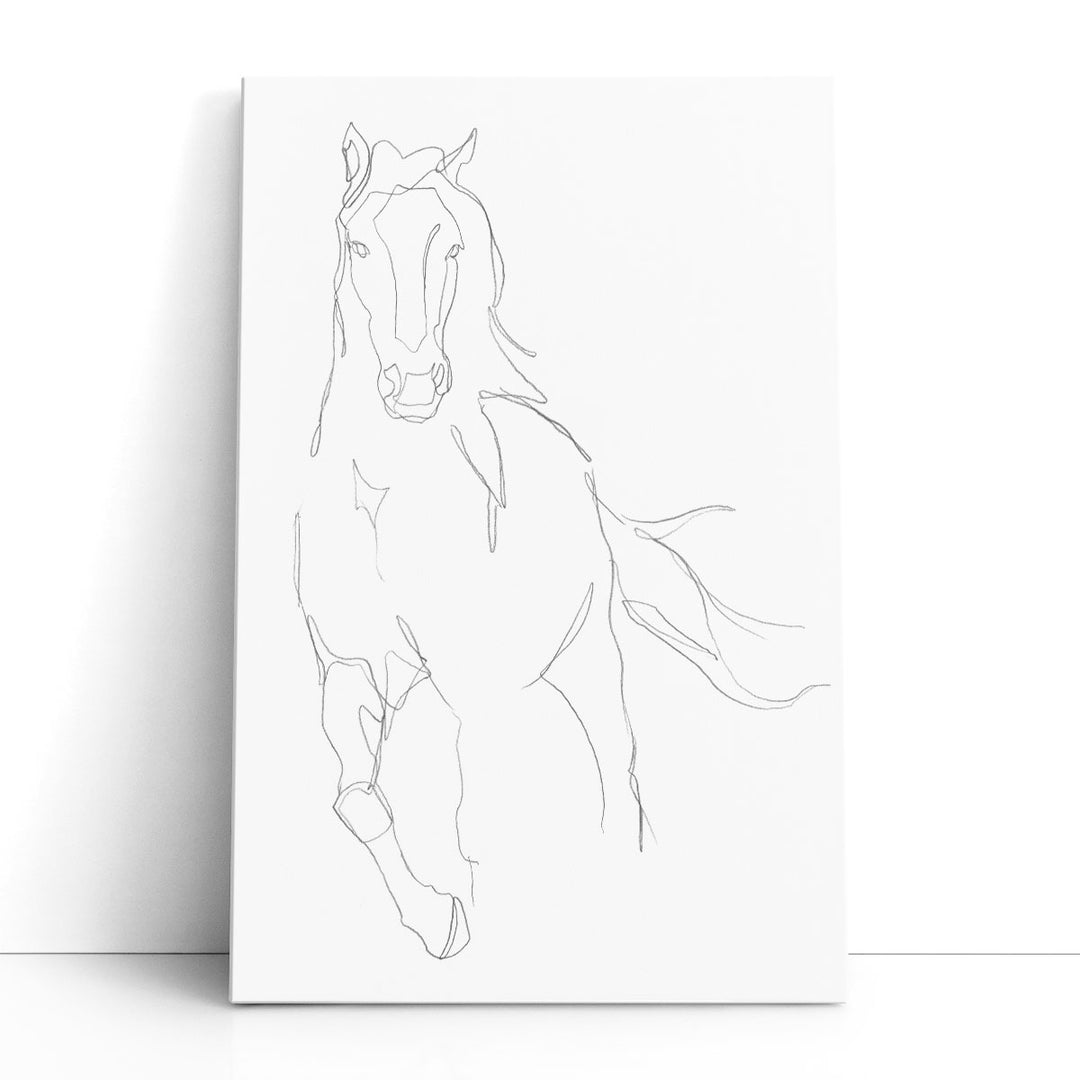 Horse Contour II - Canvas Print Wall Art