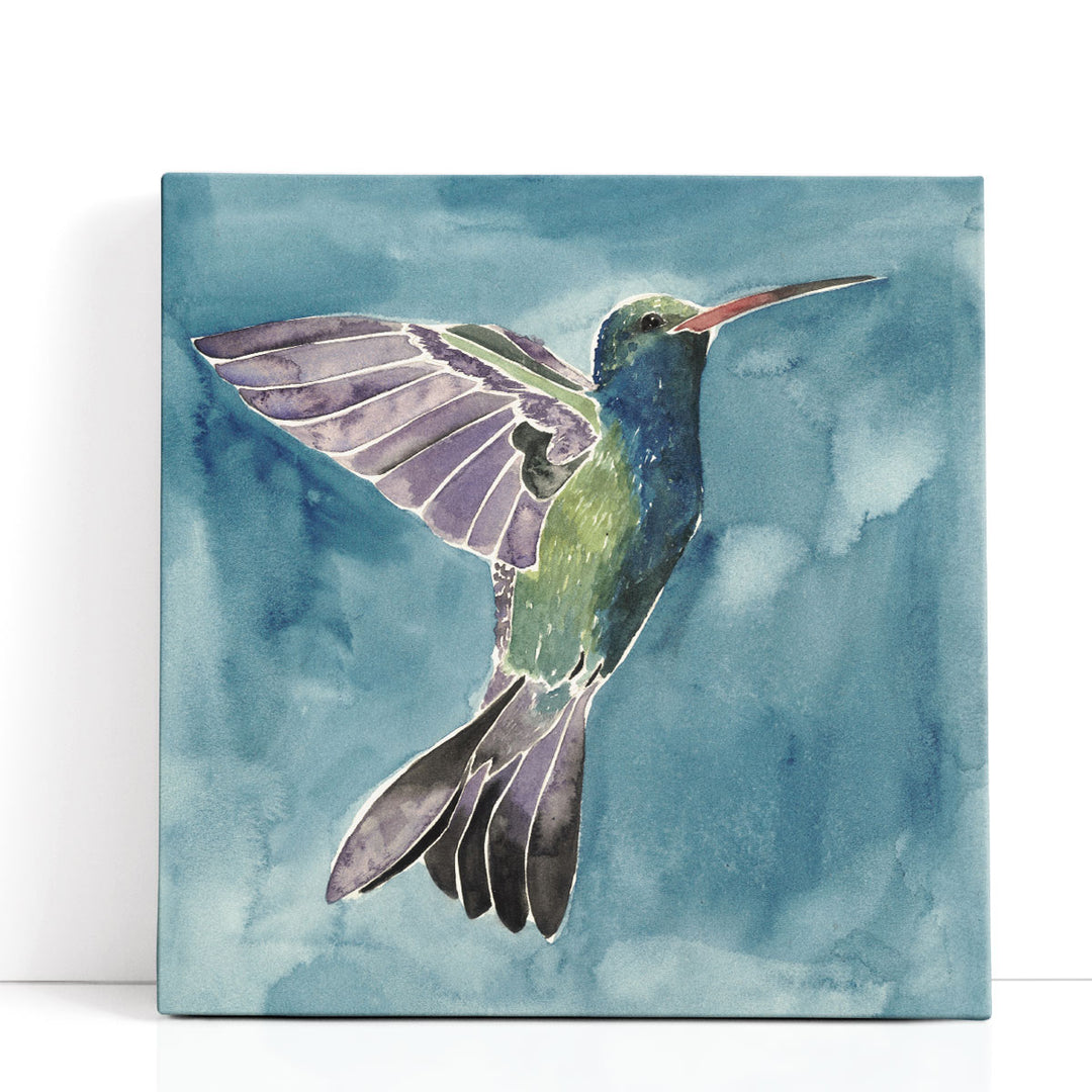 Watercolor Hummingbird I - Canvas Print Wall Art