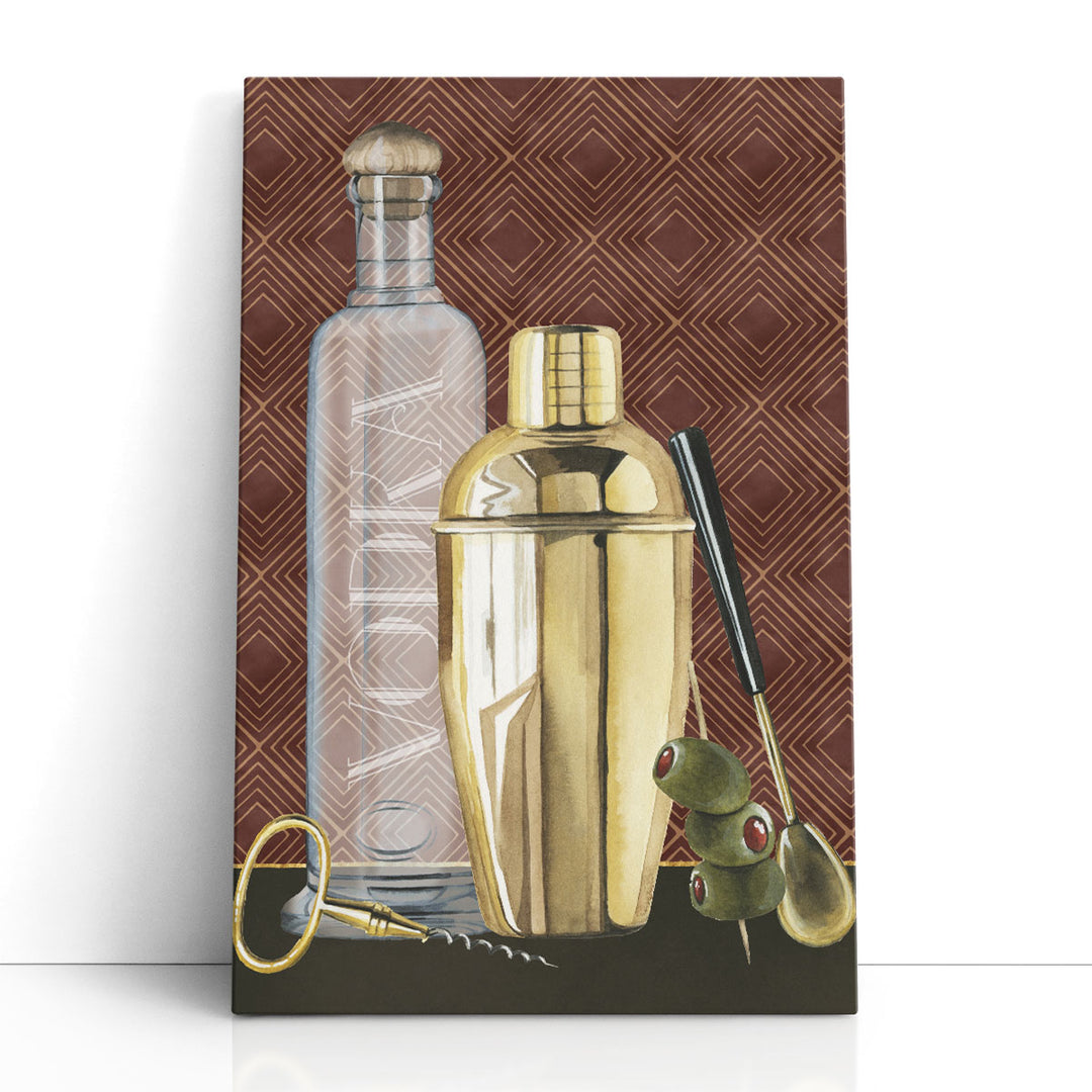 still life prints – labeled vodka bottle