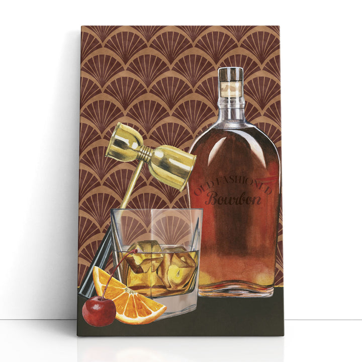 liquor bottle still life print
