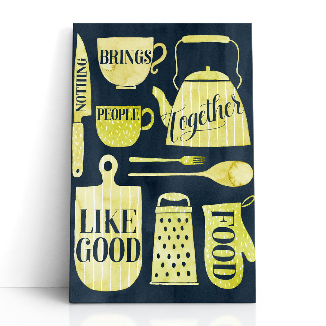 typography wall art – kitchen utensil lettering