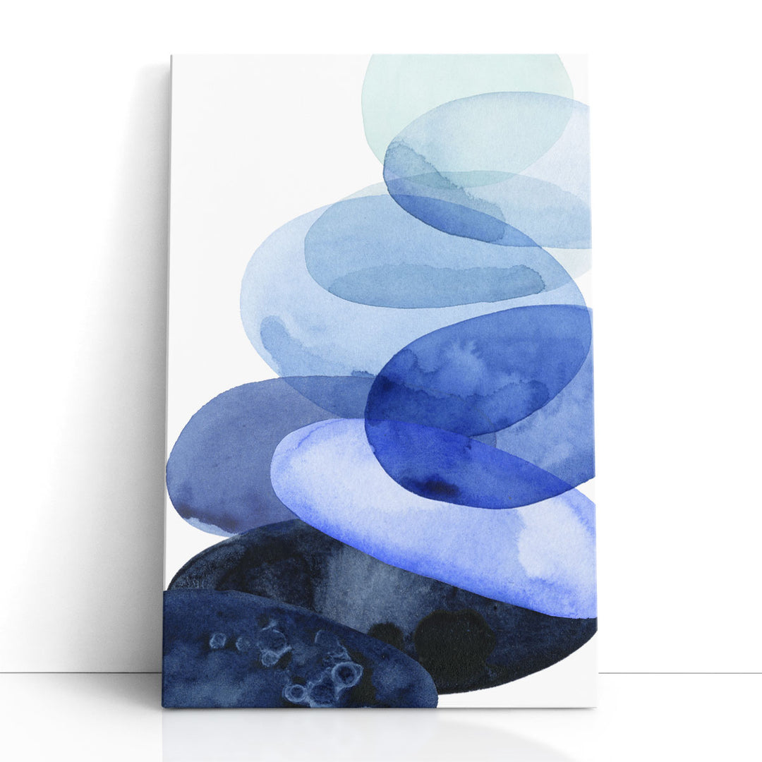 Watercolor rock prints delicate stone motifs