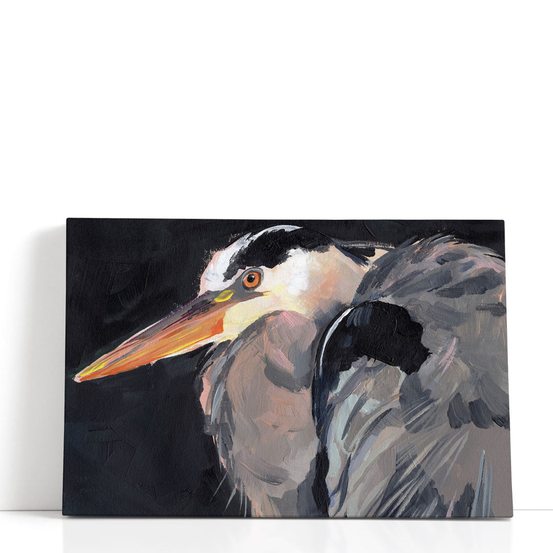 Great Heron II - Canvas Print Wall Art