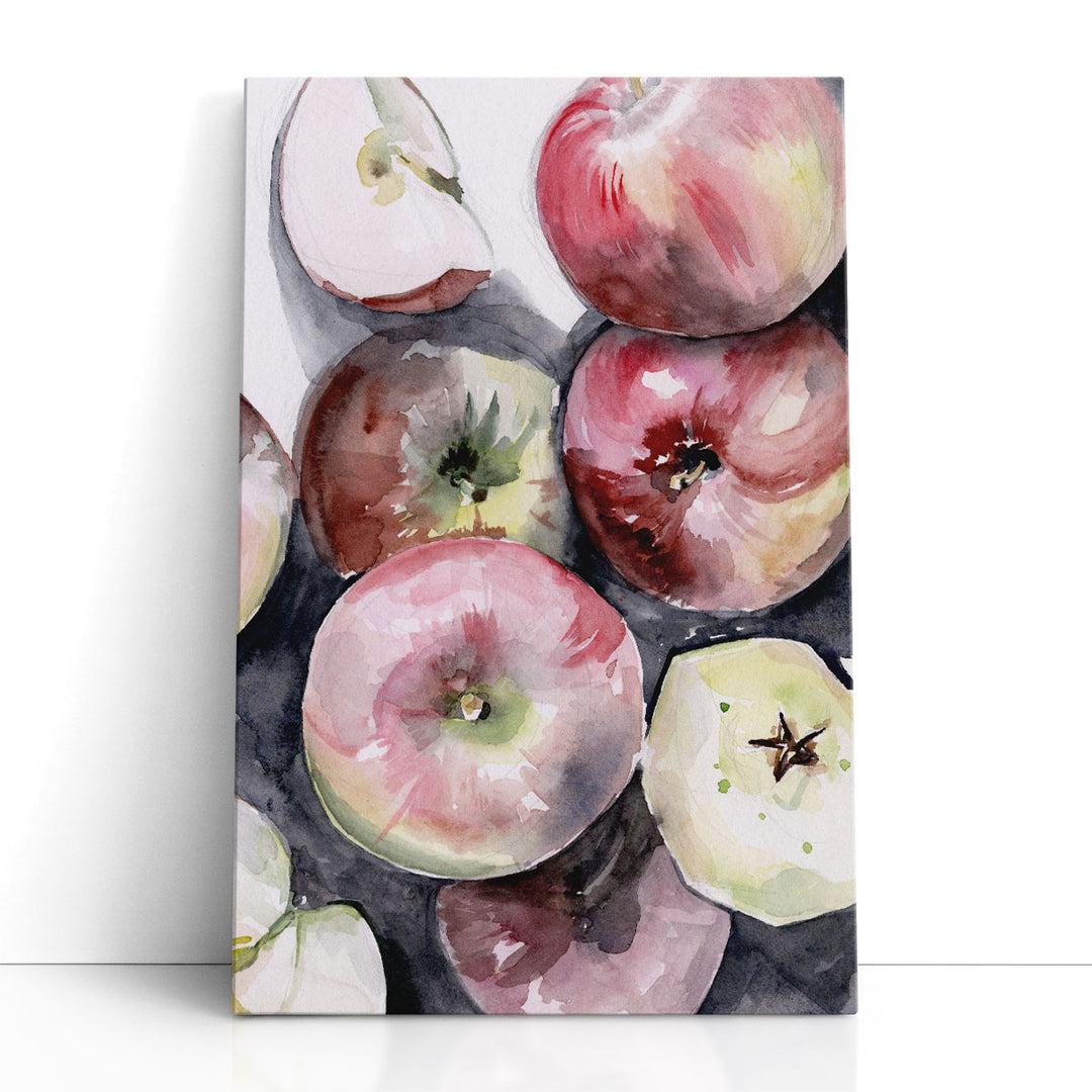 Fruit wall art – glistening red apples