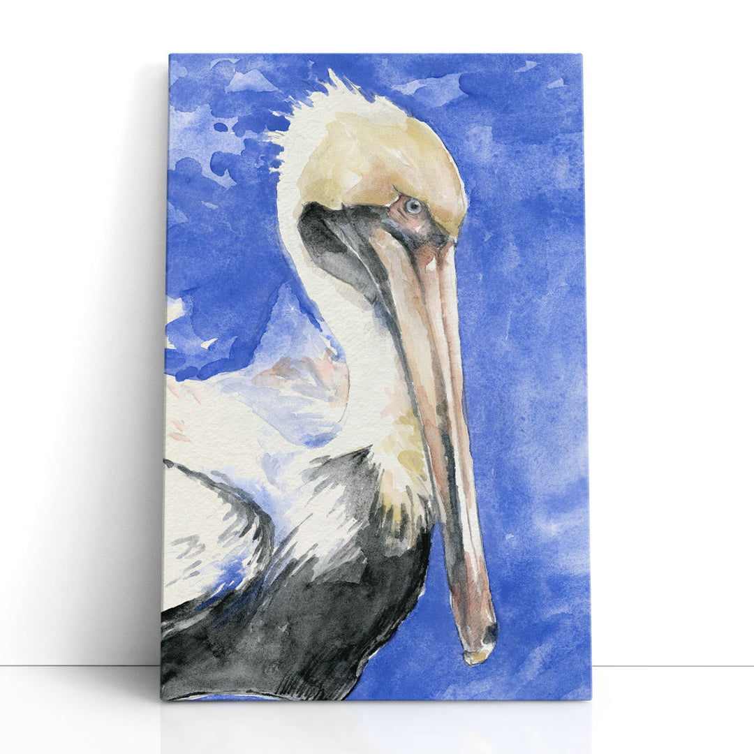 Pelican Pool I Blue - Canvas Print Wall Art