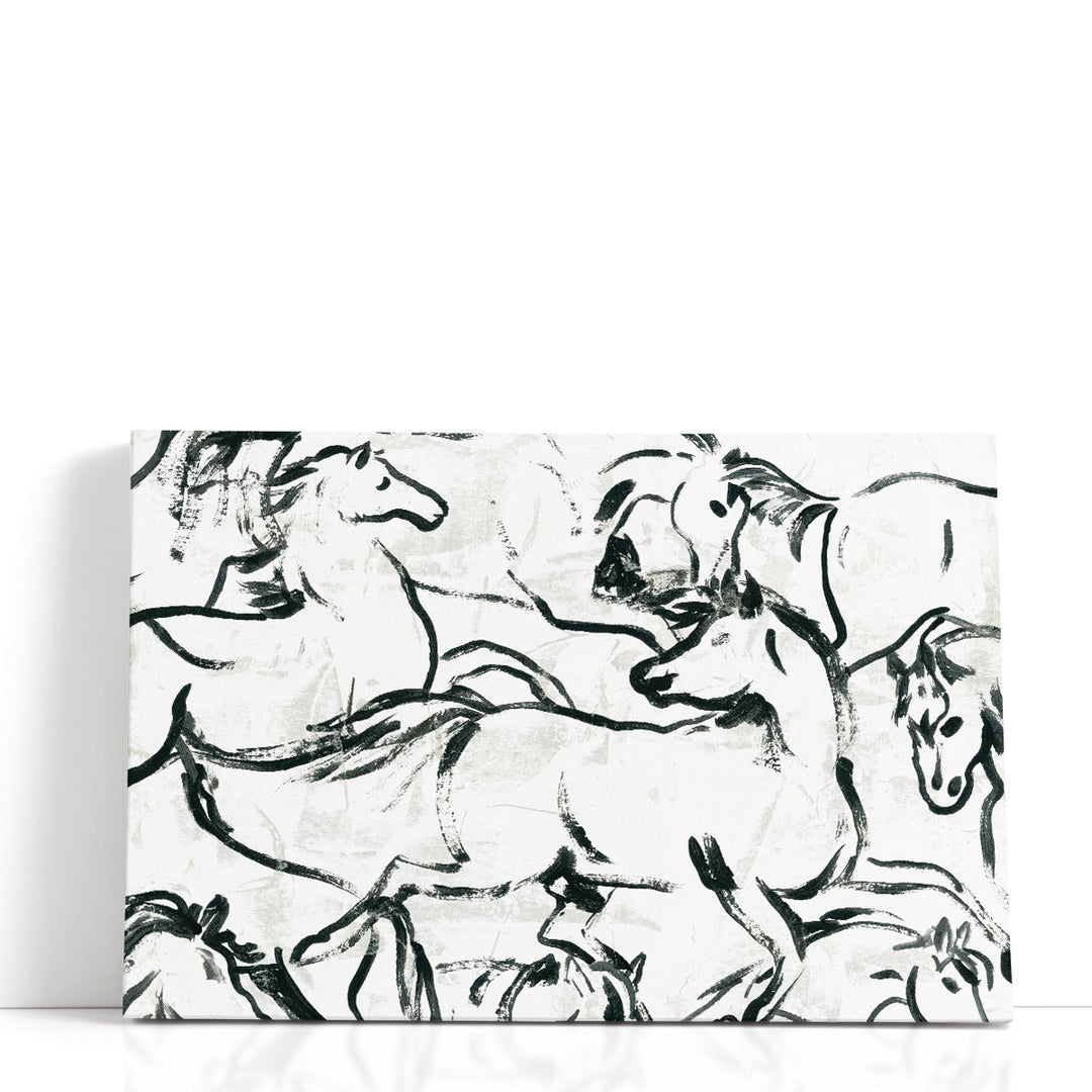 Horses Run II - Canvas Print Wall Art