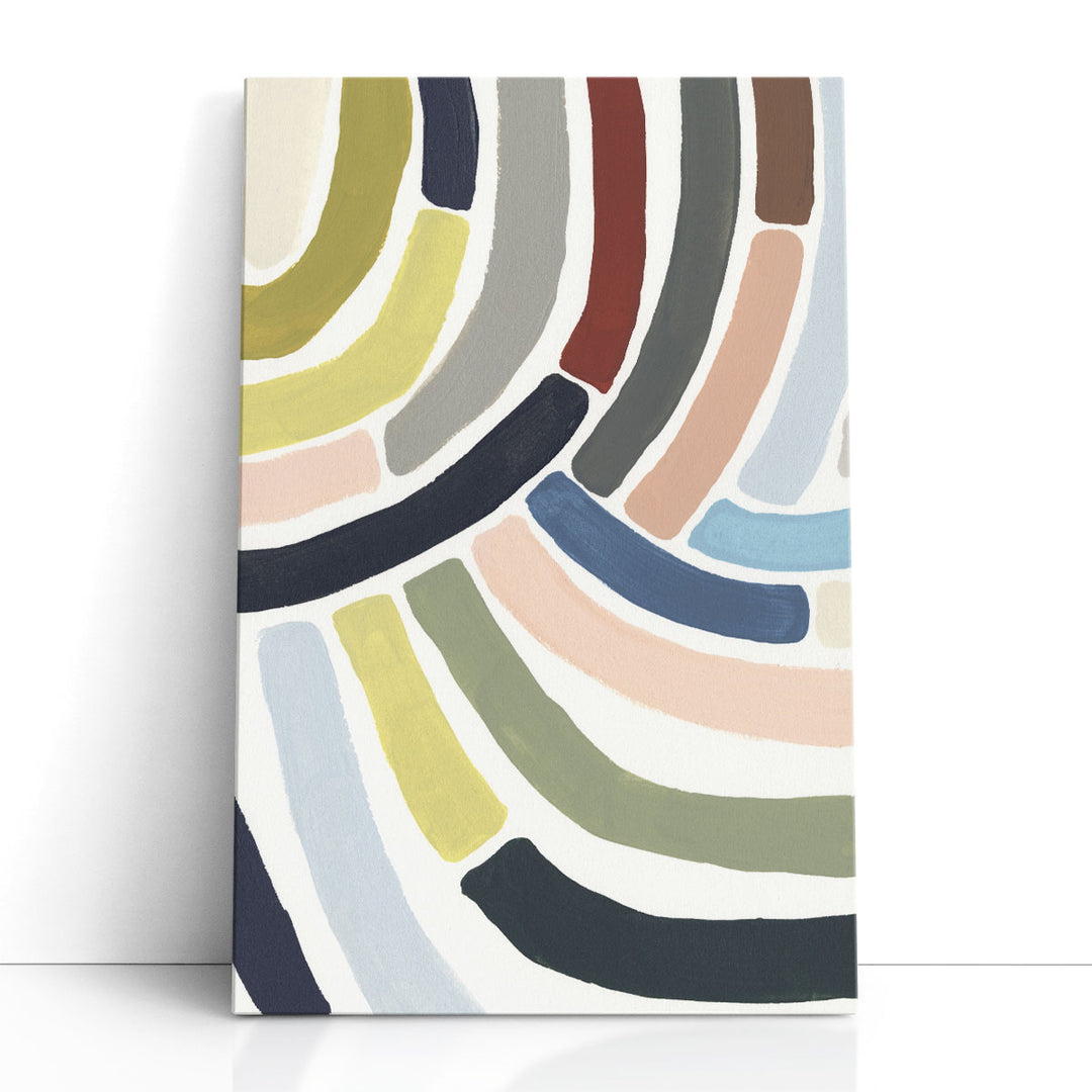 Mosaic Curve II - Canvas Print Wall Art