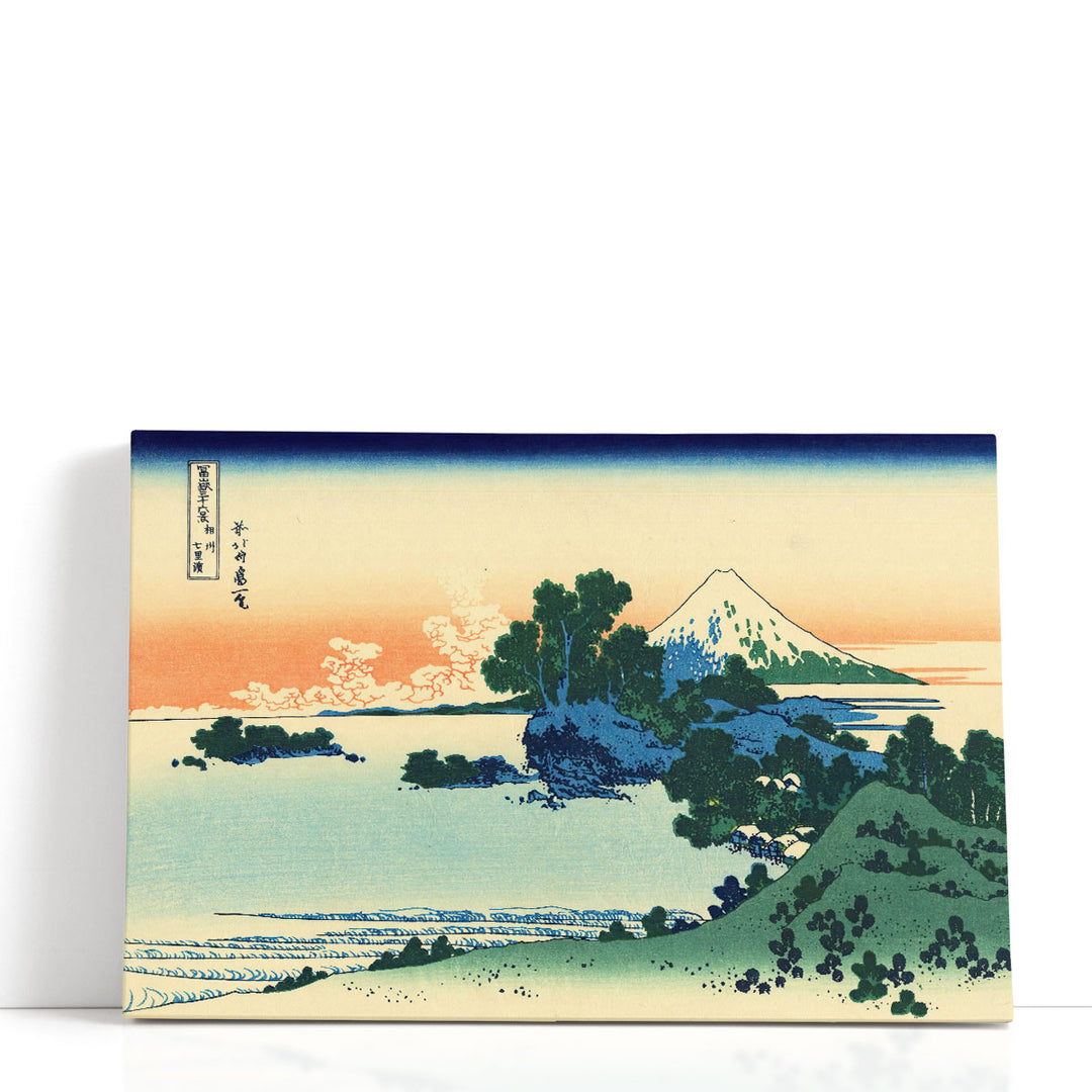 Shichiri Beach in Sagami Province - Canvas Print Wall Art