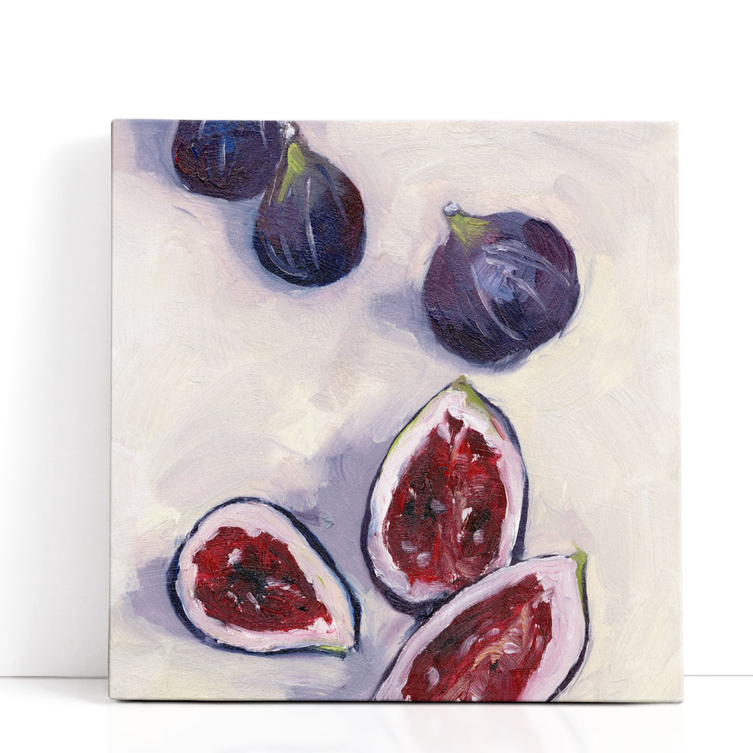 fig fruit art – deep purple kitchen accent