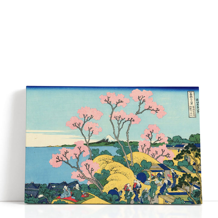 The Fuji from Gotenyama at Shinagawa on the Tokaido - Canvas Print Wall Art