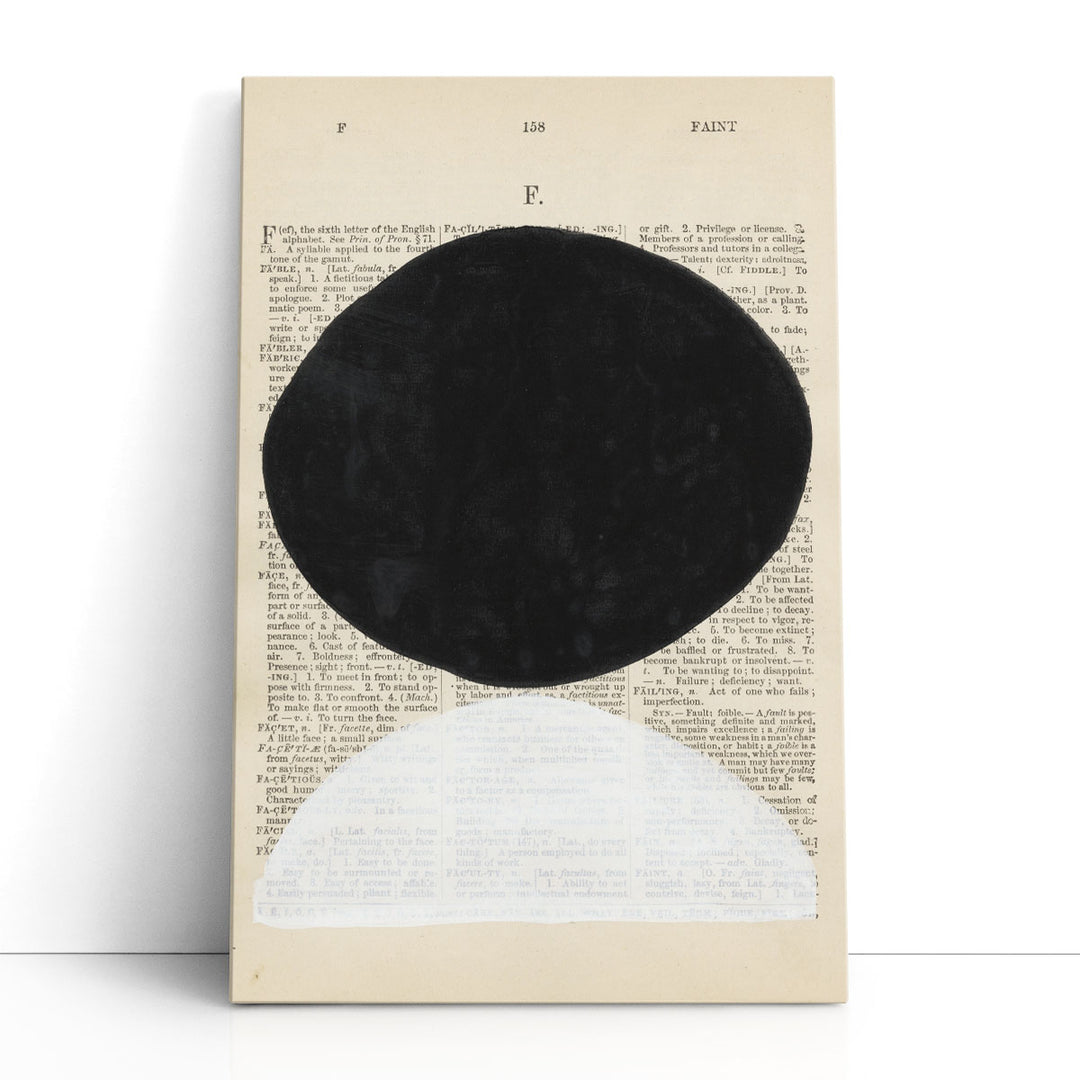 Modern Abstract Art Prints – black and white geometric design with text