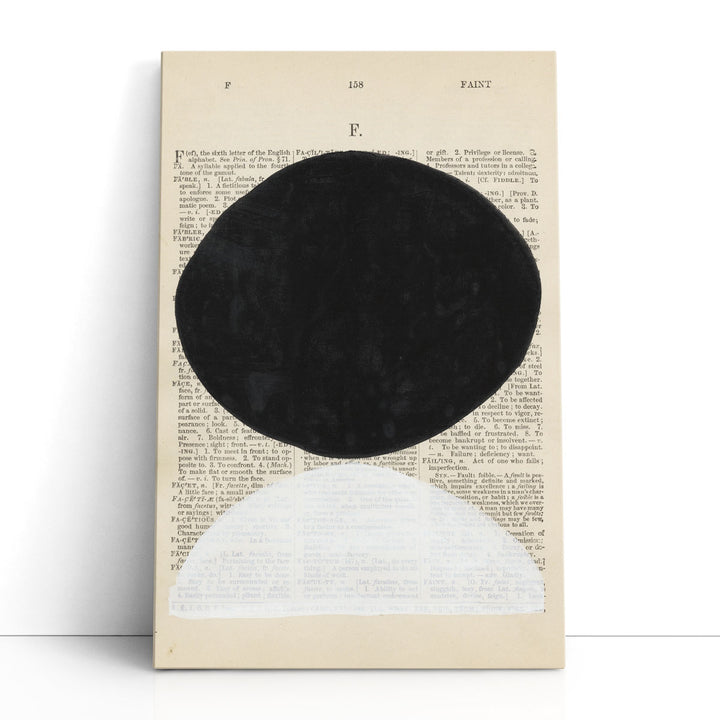 Modern Abstract Art Prints – black and white geometric design with text