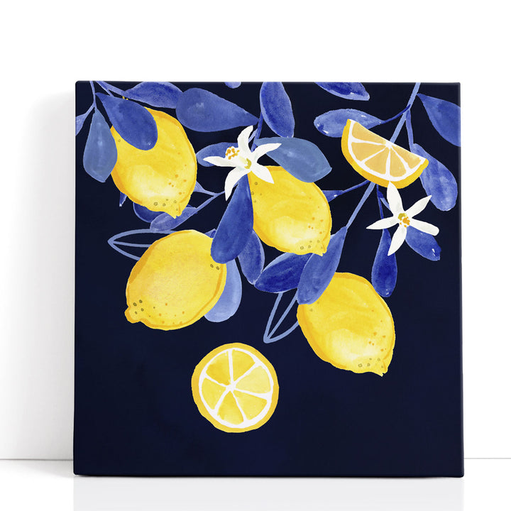 lemon art print – vibrant citrus design