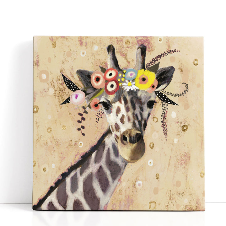 Klimt Giraffe II - Canvas Print Wall Art
