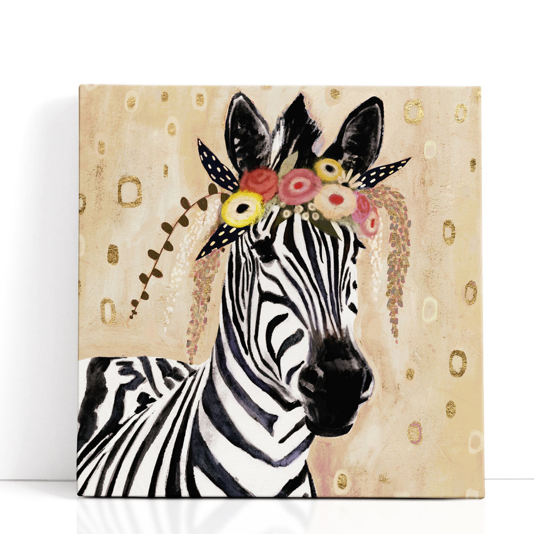 Klimt Zebra I - Canvas Print Wall Art
