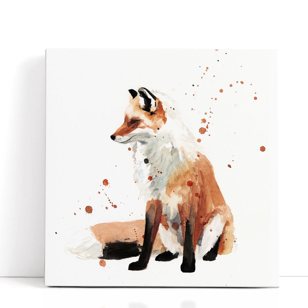 Watercolor Fox I - Canvas Print Wall Art