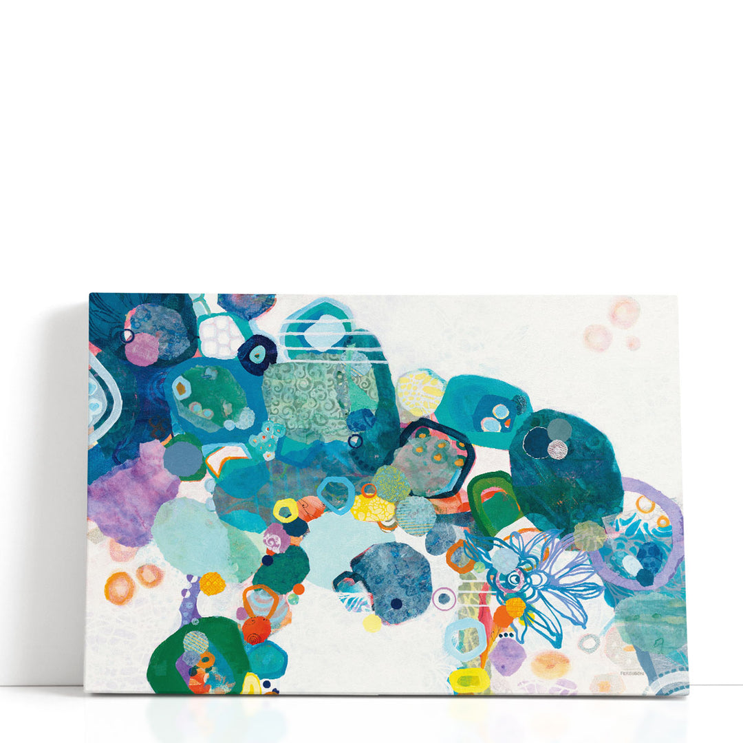 Colorful Wall Art vibrant brushstroke panorama