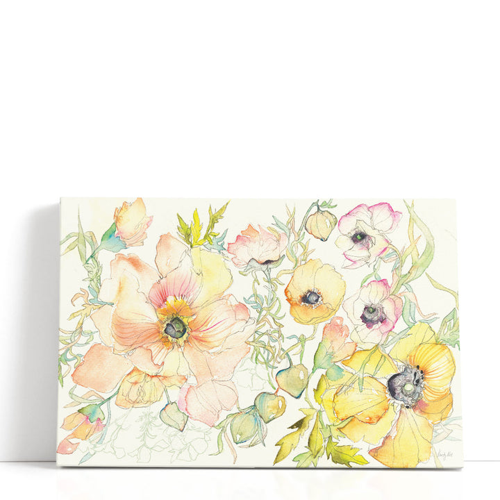 Pastel Garden II - Canvas Print Wall Art