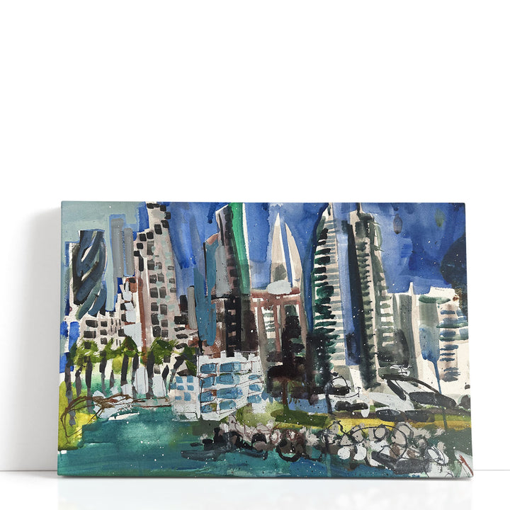 Bahrain Skyline - Canvas Print Wall Art
