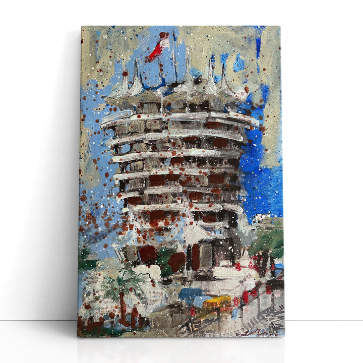 Bahrain Track Tower - Canvas Print Wall Art