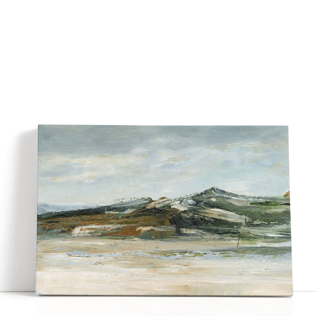 Neutral abstract wall art with soft tones