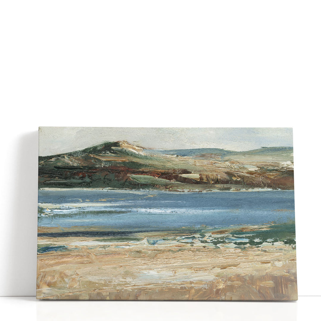 Large abstract sea canvas with soft waves