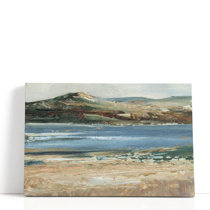 Large abstract sea canvas with soft waves