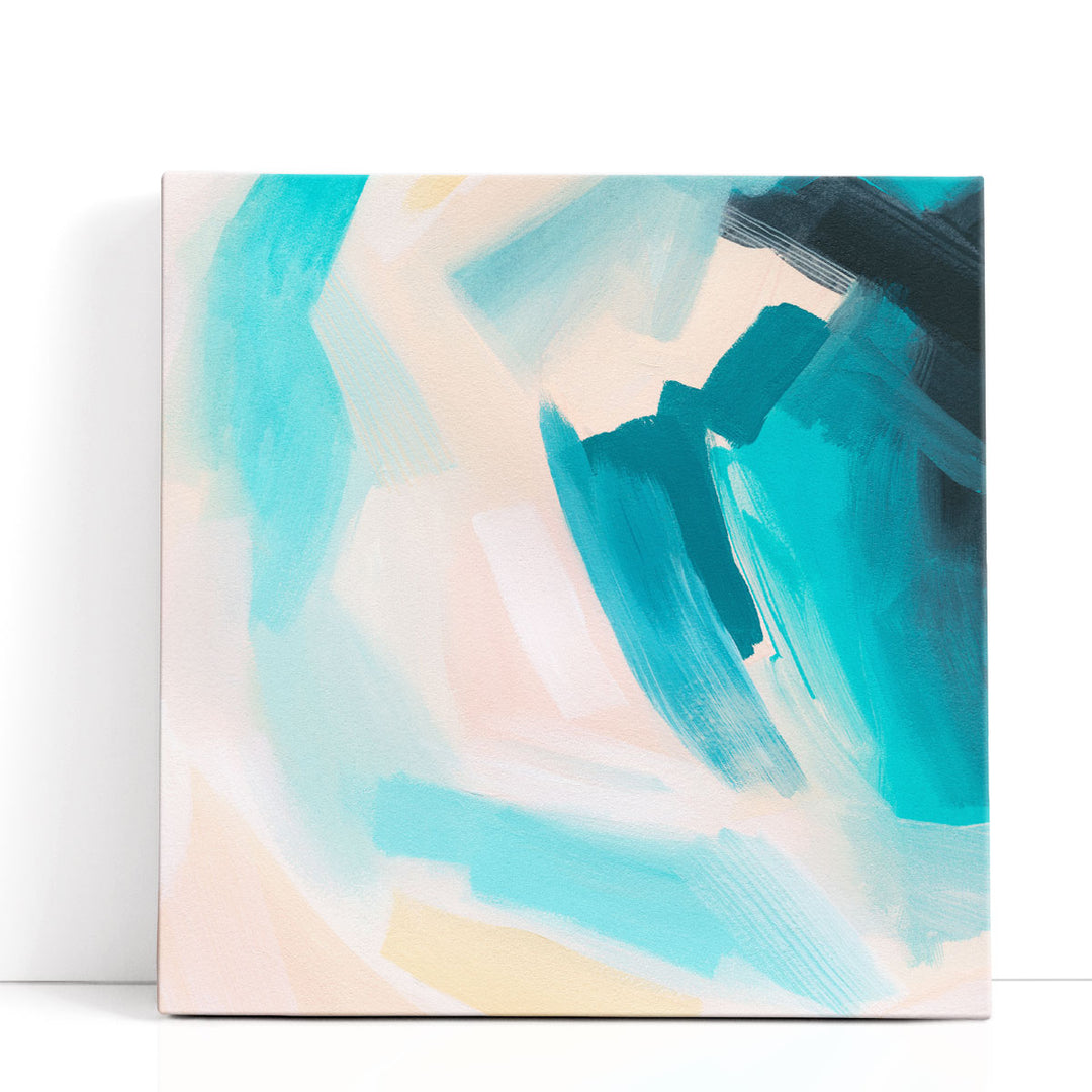 Aquamarine Turbulence I - Canvas Print Wall Art