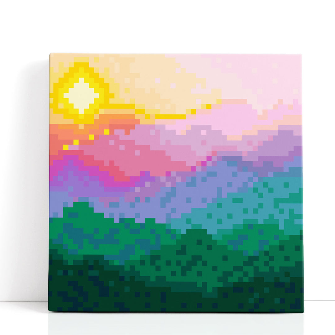 Abstract wall decor with bold design