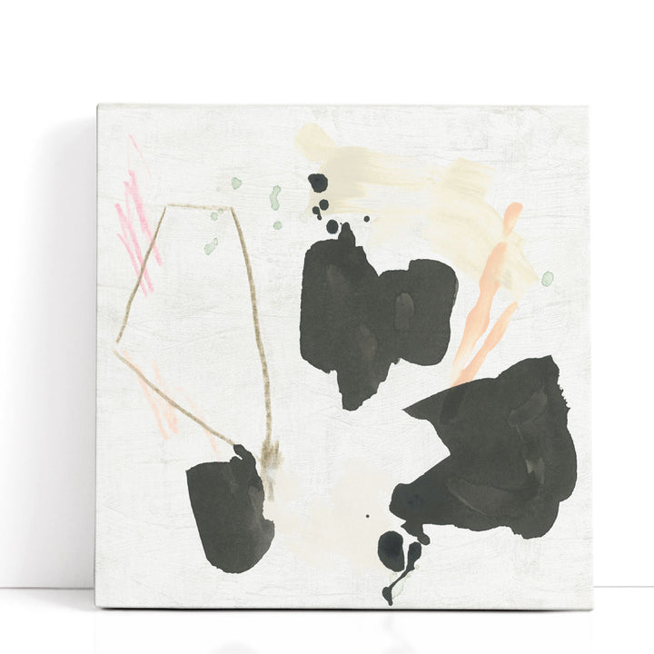 Attempted Palette II Black and White - Canvas Print Wall Art
