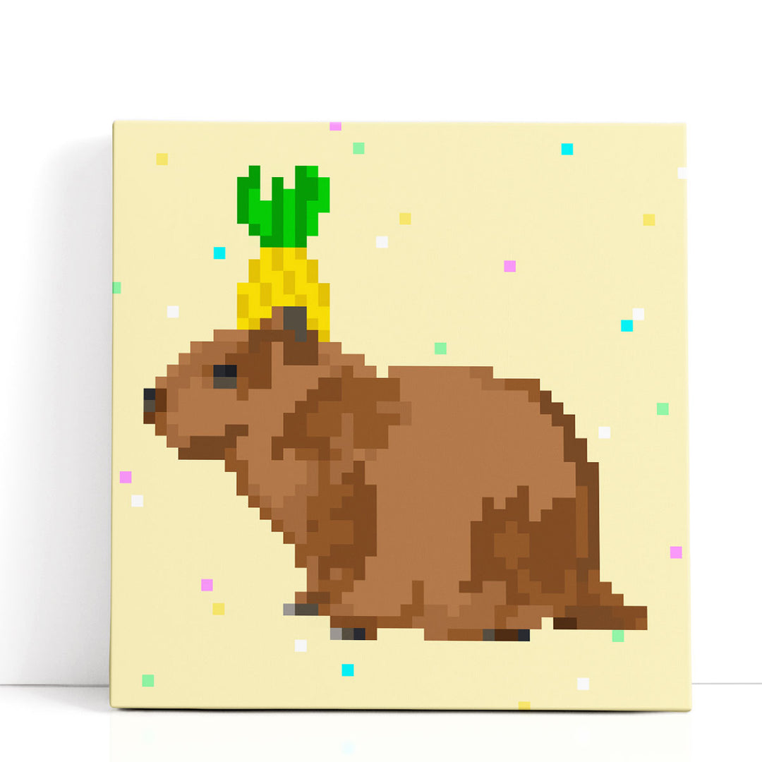 Capybara Party I - Canvas Print Wall Art