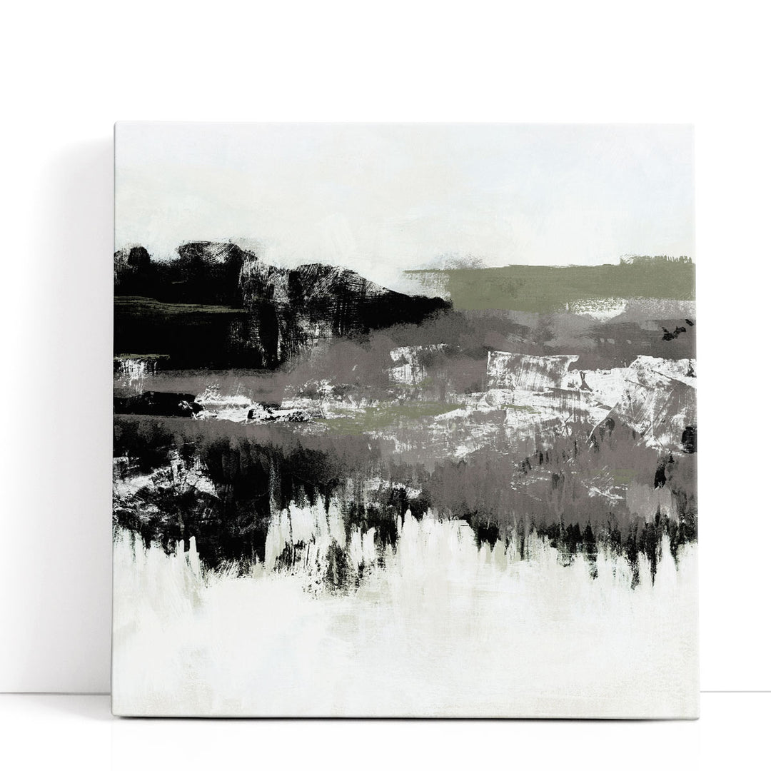Charcoal Mist I Black and White - Canvas Print Wall Art