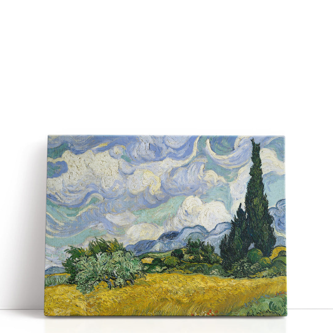 Wheat Field with Cypresses, 1889 - Canvas Print Wall Art