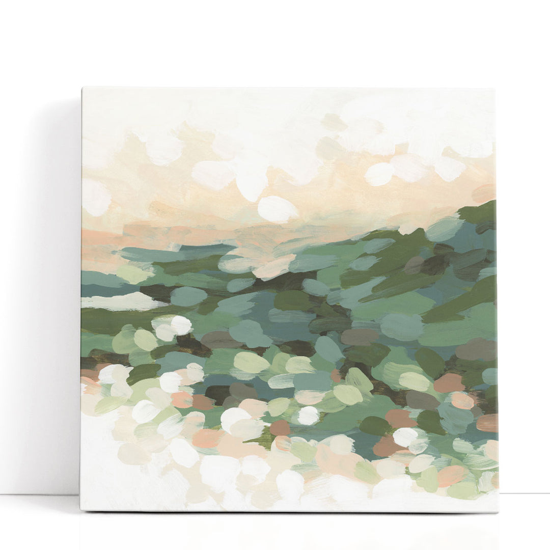 Green Abstract Art – layered valley-inspired textures in green tones