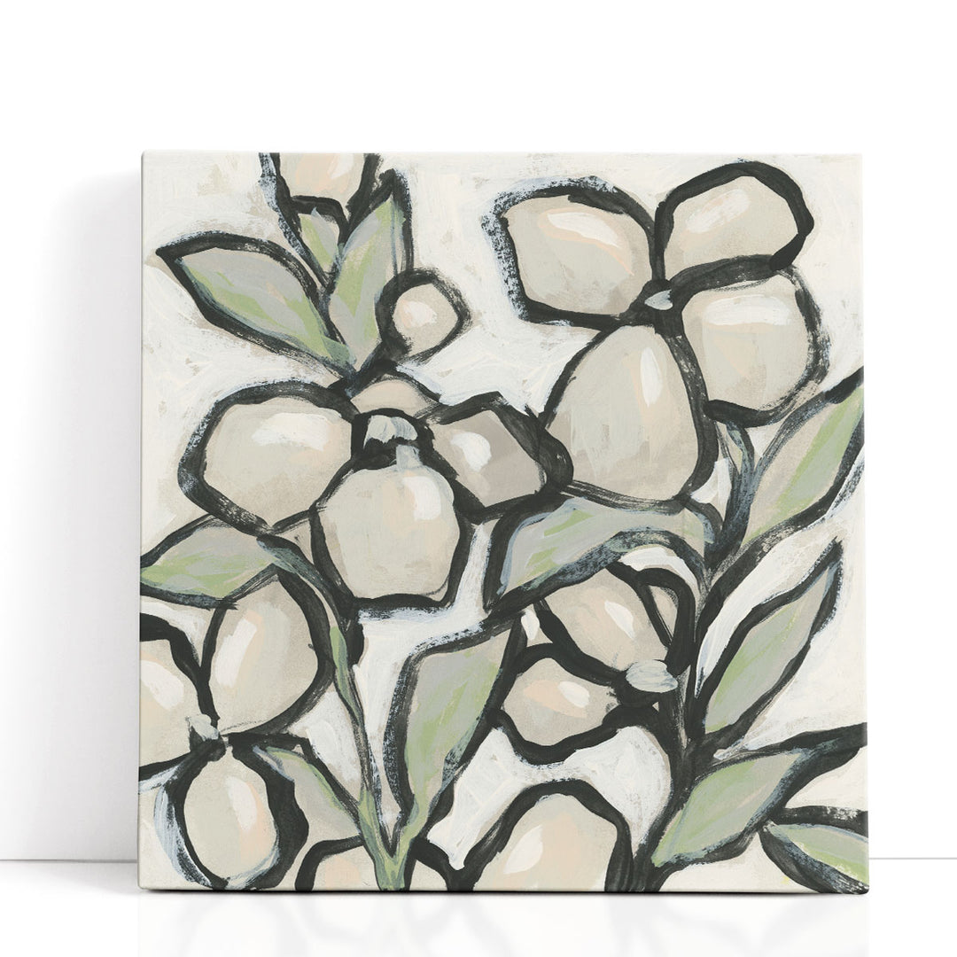 Ice Flowers I - Canvas Print Wall Art