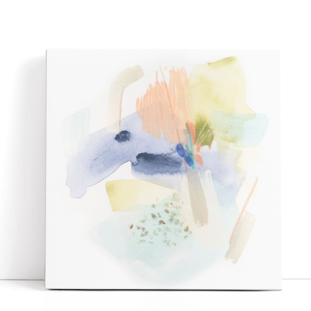 Neutral Abstract Wall Art – soft layered watercolor brushwork