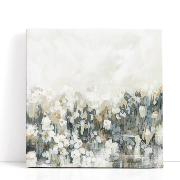 Neutral Meadow Blooms I - Canvas Print Wall Art
