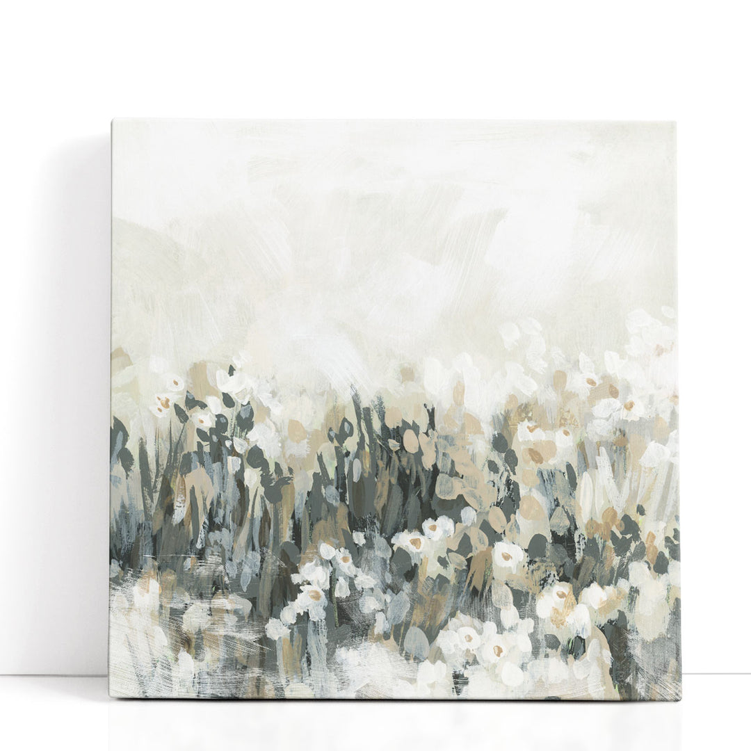 Neutral Meadow Blooms II - Canvas Print Wall Art